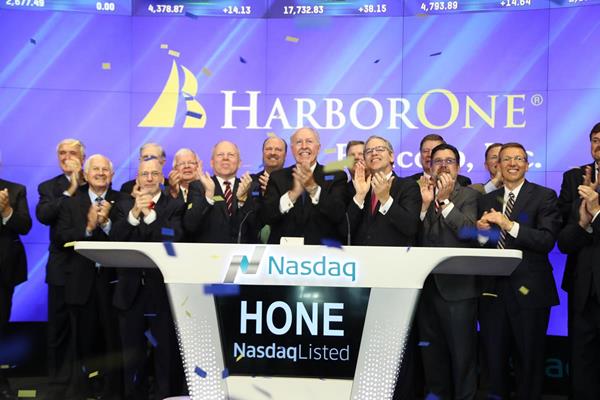 HarborOne Bancorp Rings The Nasdaq Stock Market Opening Bell in Celebration of IPO.jpg