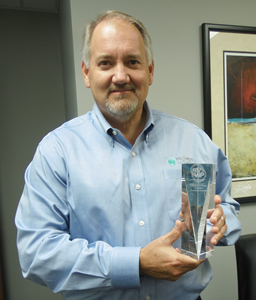 Wade Bontrager with VIP award