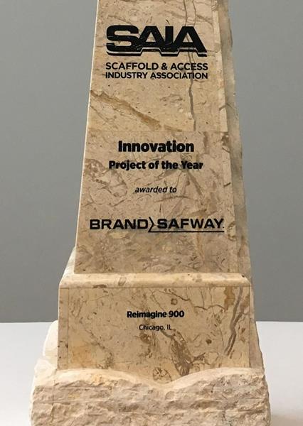 BrandSafway was named the 2018 winner of the Innovation Award from the Scaffold and Access Industry Association (SAIA), the premier professional organization in the industry.