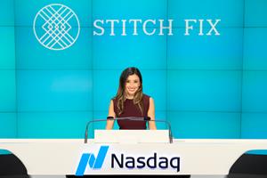 Katrina Lake, Founder & CEO, Stitch Fix, rings The Nasdaq Stock Market Opening Bell