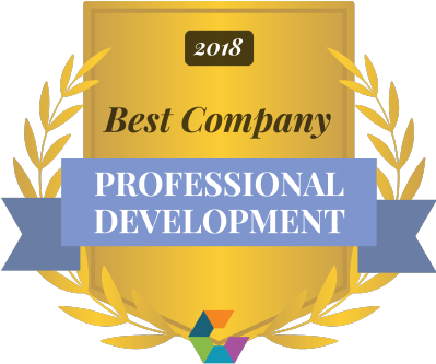 Best Company for Professional Development Award Seal