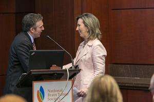 Congresswoman Barbara Comstock of Virginia and National Brain Tumor Society CEO, David Arons