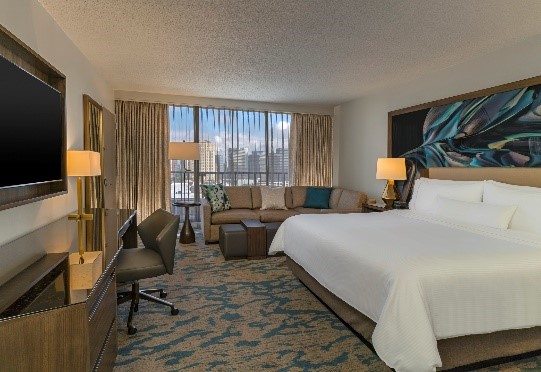 Renovated Houston Hotel Room