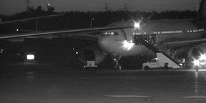 Air Transat plane at the Ottawa Airport