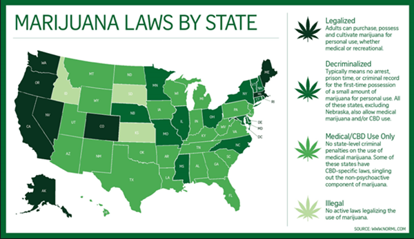 Marijuana legalization by state 