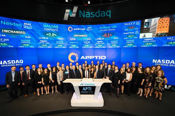 Apptio, Inc. (Nasdaq: APTI) Rings The Nasdaq Stock Market Opening Bell in Celebration of IPO. 
