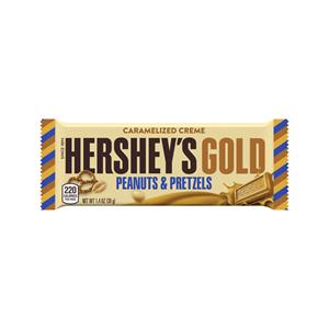 HERSHEY'S GOLD Caramelized Creme Peanuts & Pretzels
