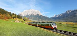 The BOMBARDIER TALENT 3 train in Tirol