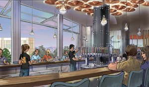 Ballast Point Brewing at Downtown Disney® District – rendering 