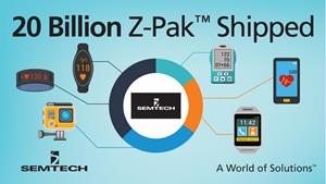 Semtech Ships 20 Billionth Z-Pak™ Protection Device for Mobile Applications