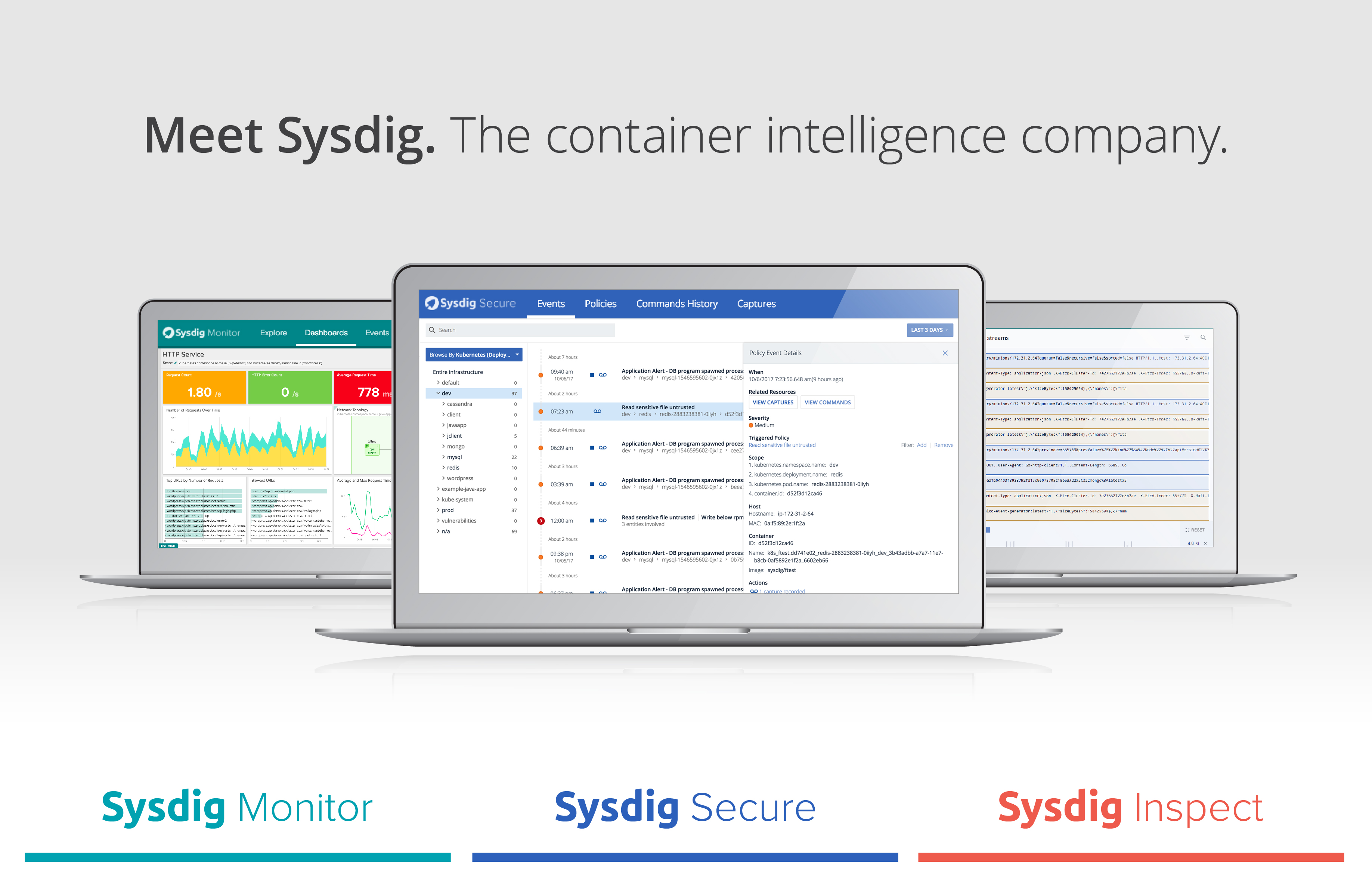 Sysdig Secure Container Intelligence Platform
