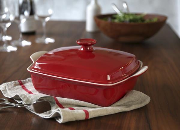 The stunning freezer to hot oven covered casserole dish is new to the market this Fall.
