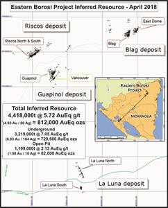 Eastern Borosi Project Inferred Resource - April 2018