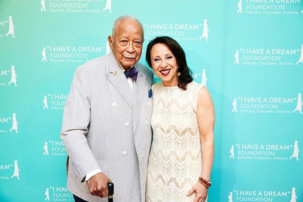 Journalist Maria Hinojosa, recipient of the David N. Dinkins Social Justice Award, with the Honorable David N. Dinkins at the "I Have A Dream" Foundation's "Spirit of the Dream" Gala 