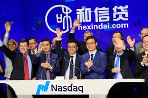 Hexindai, Inc. Rings The Nasdaq Stock Market Opening Bell in Celebration of Its IPO