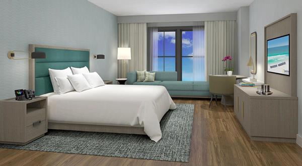 Sandestin Investments, LLC has released interior design renderings for the new Sandestin Hotel as developed in partnership with Design Continuum, Inc. (DCI).  The approach for the Sandestin Hotel, slated for completion in April 2020, integrates thoughtful design with exquisite details.