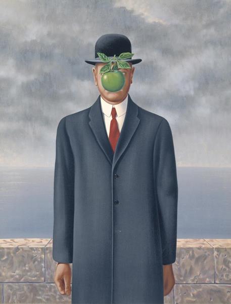 René Magritte, Son of Man, 1964; oil on canvas; private collection; © Charly Herscovici, Brussels / Artists Rights Society (ARS), New York
