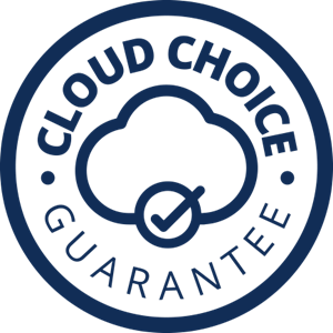 Pega Cloud Choice Guarantee logo