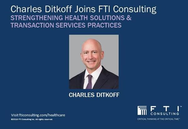 Charles Ditkoff Joins FTI Consulting