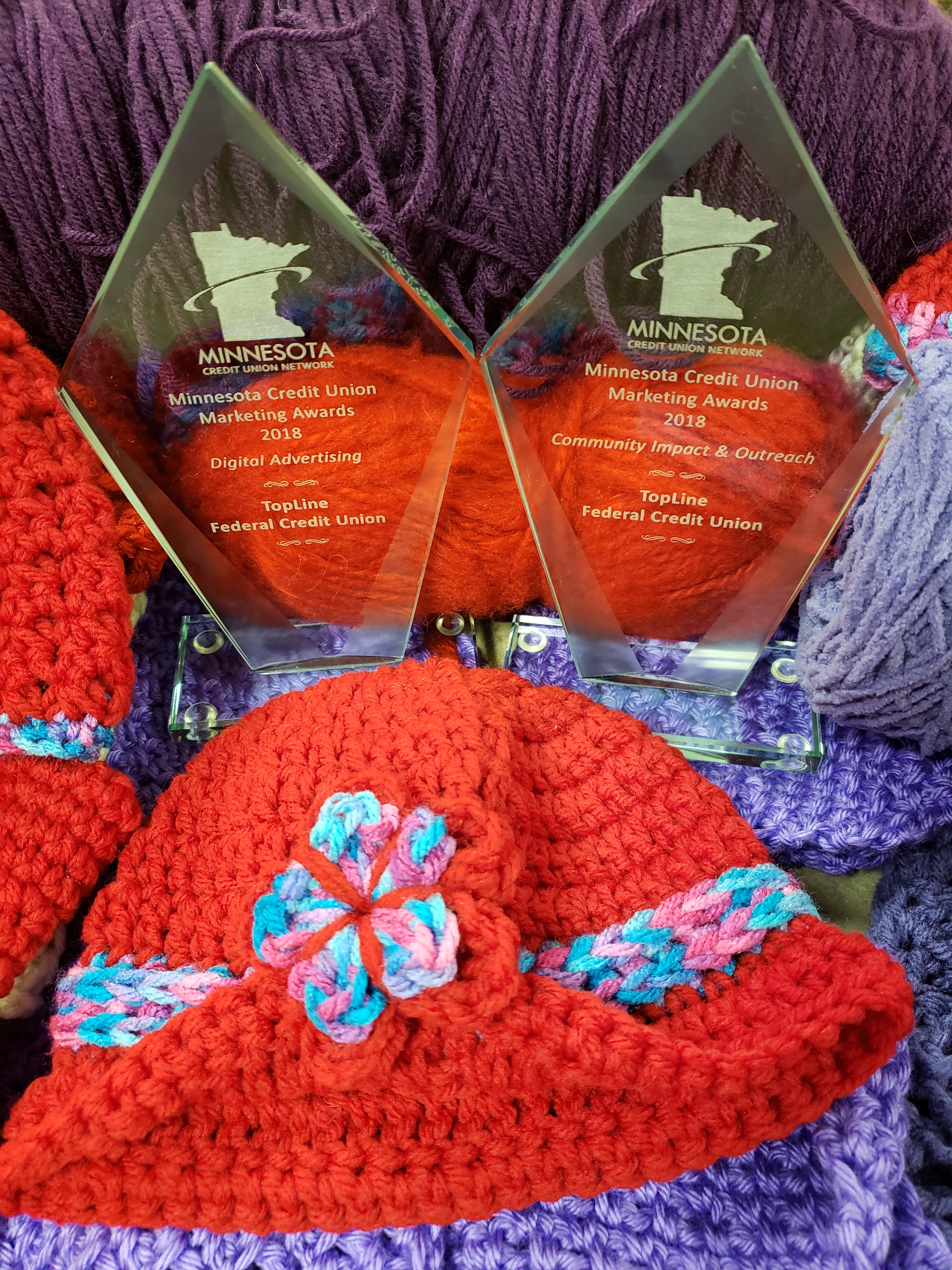 TopLine MNCUN Awards and Knitting