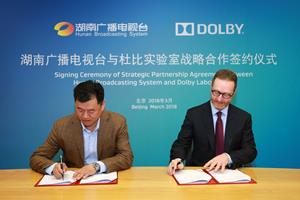 Dolby Laboratories and Hunan Broadcasting System Inked a Strategic Partnership in China