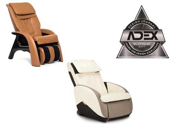 ZeroG Volito and iJoy Active 2.0 Massage Chairs, Winners of 2017 ADEX Awards
