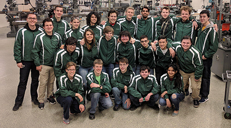 Gearing up for the 30th annual Midwest Robotics Design competition in March and the 2018 NASA Robotic Mining Competition held at the Kennedy Space Center in Florida in May, the College of DuPage Robotics Team has spent the fall semester designing, modifying, fabricating and testing to get the robots in top shape for the competitions.