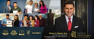 Shawn F. Matian Esq. Founder & President of The Matian Firm | La Liga Defensora with some of the firm's many successful attorneys & satisfied clients.