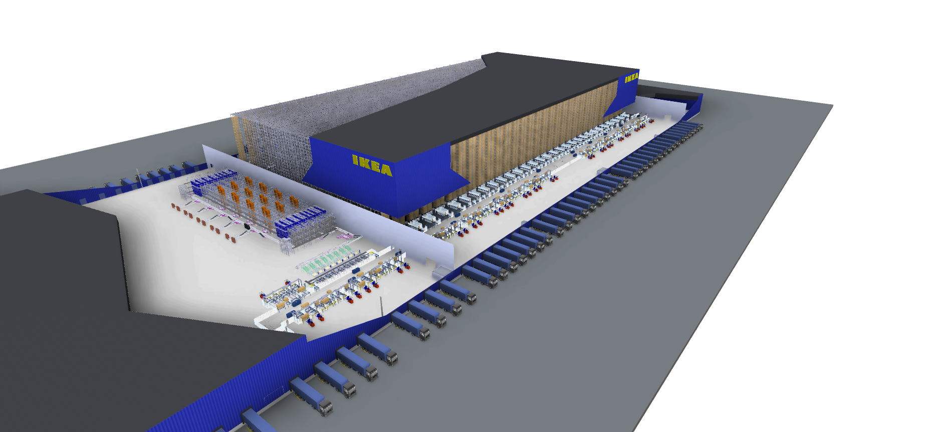 3D Depiction of New IKEA Distribution Center in Montreal