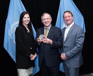 Louis Audet, lauréat du prix Citoyens du monde 2018 de l’Association canadienne pour les Nations Unies 