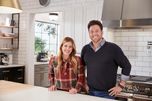 Designer Shea McGee and chef and restauranteur Scott Conant in Food Network's Fantasy Kitchen