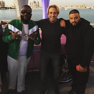 Mike Sherman with DJ Khaled and Rick Ross