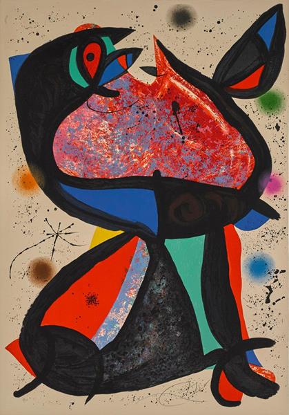 Joan Miró, Lot 271, Nestor, hand signed lithograph