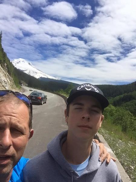 John Pillar and his son, Alex, in Mt. Hood, OR.