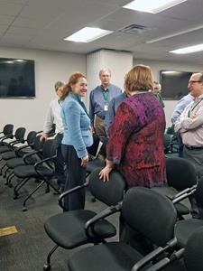 Congresswoman Elizabeth Esty touring the FuelCell Energy manufacturing facility in Torrington, CT