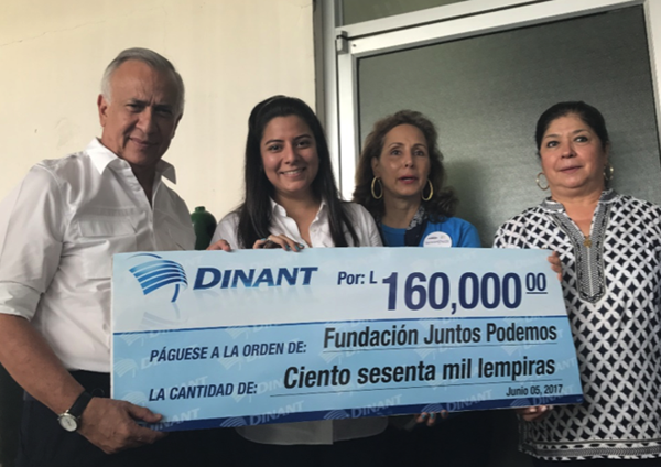 Dinant’s donation to the “Juntos Podemos” Foundation will help fund a range of operations, including plastic surgery for children born with cleft lip or cleft palate.