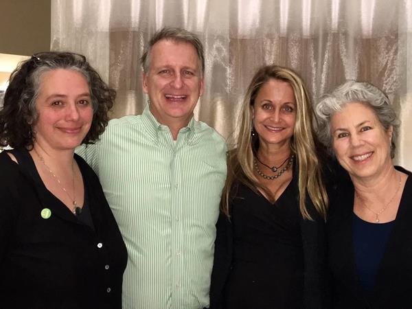 Pictured left to right: Angela Wartes-Kahl (Oregon Tilth Certified Organic), Michael Twer (Grund America), Marci Zaroff (Outgoing Fiber Council Chair, MetaWear Organic/Under the Canopy), and Sandra Marquardt (On the Mark Public Relations)