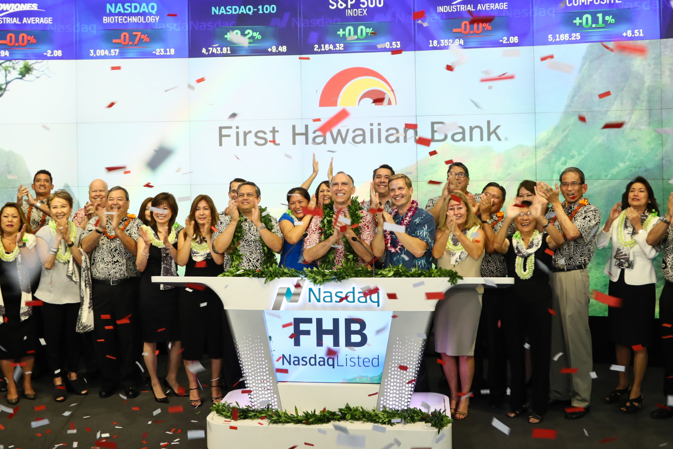 First Hawaiian Bank rings The Nasdaq Stock Market Closing Bell