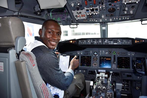 Magic player Bismack Biyombo in cockpit of Southwest Airlines plane.

(All photos taken by Gary Bassing, Orlando Magic)