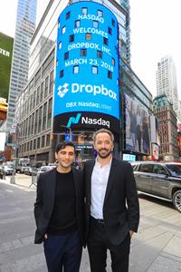 Dropbox Co-Founder and CEO Drew Houston and Dropbox Co-Founder Arash Ferdowsi