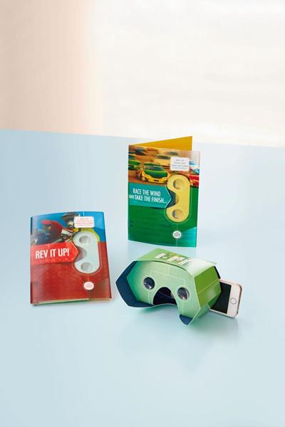 Hallmark Virtual Reality Father’s Day cards feature four selections for 2017 with a detachable VR pop-up viewer and simple instructions for how to view the video.