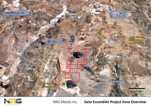 Salar Escondido Project Zone Overview
