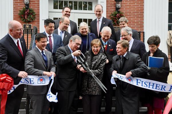 Following the dedication ceremony, the ribbon was officially cut on Fisher House number 73.