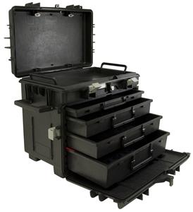 941004 - Gray Tools Mobile Tool Chest With Drawers Open