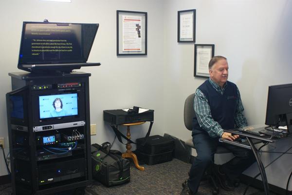 The new MChap Studio uses state-of-the-art professional equipment to produce high quality training and communications.