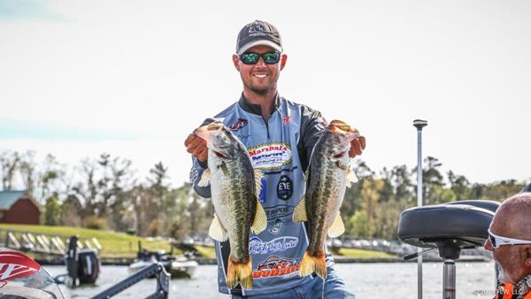 Pro Bradford Beavers of Summerville, South Carolina, caught five bass weighing 18 pounds, 12 ounces to take control of the leaderboard after Day Two of the FLW Tour at Lake Seminole presented by Costa. 