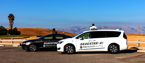 Vehicles using Roadstar.ai’s automated driving system and Renovo’s AWare OS in California