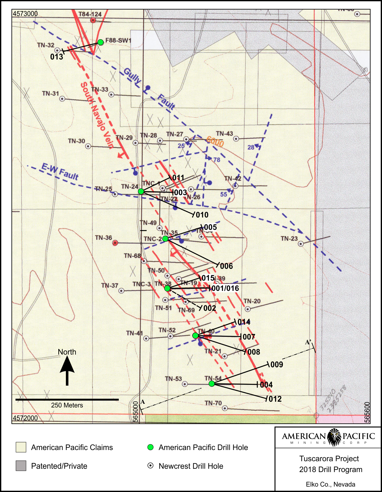 Tuscarora Drill Plan Map 2018