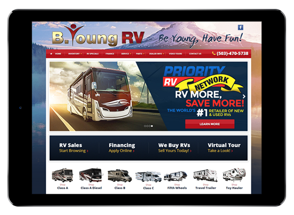 B. Young RV's Website