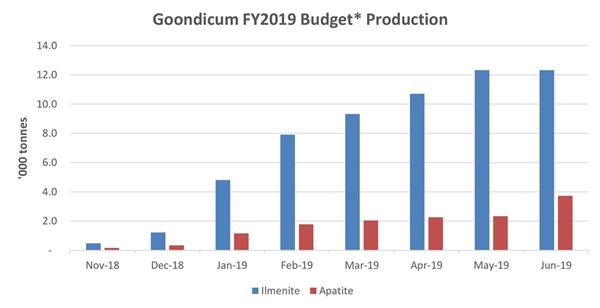 Goondicum FY2019 Budget* Production